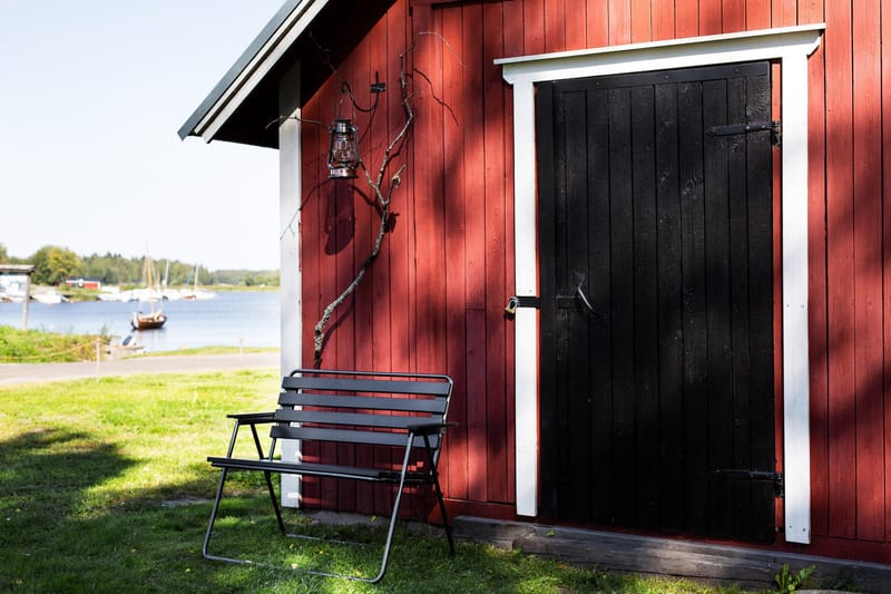 Retro 322 2-sits Bänk Utomhus Svart/Grå - Varax - Utemöbler & utemiljö - Utesoffa - Trädgårdsbänk & utebänk