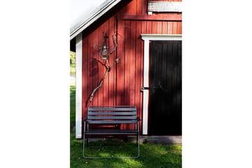 Retro 322 2-sits Bänk Utomhus Svart/Grå - Varax - Utemöbler & utemiljö - Utesoffa - Trädgårdsbänk & utebänk