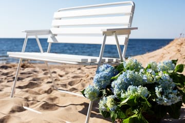 Retro 322 2-sits Bänk Utomhus Vit - Varax - Utemöbler & utemiljö - Utesoffa - Trädgårdsbänk & utebänk