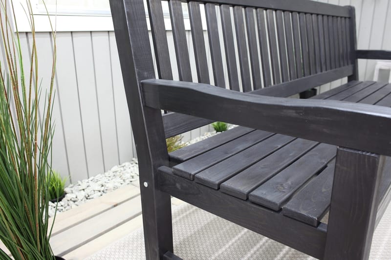 Rimforsa Utesoffa - Kaffesvart - Utemöbler & utemiljö - Utesoffa - Trädgårdsbänk & utebänk