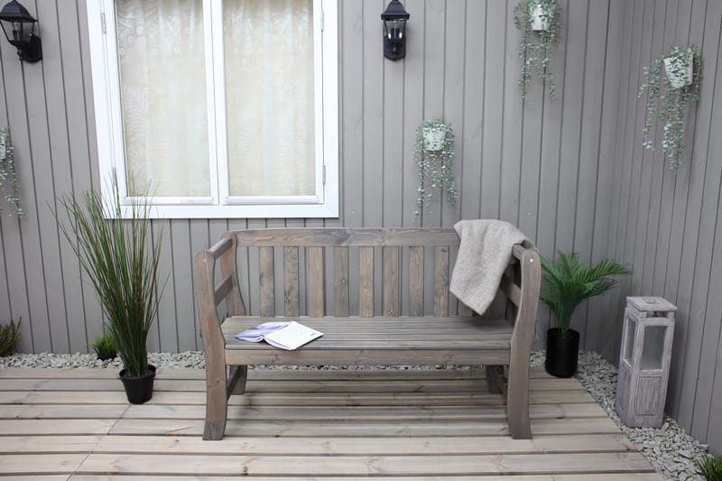 Rosenberg Utesoffa - Grå - Utemöbler & utemiljö - Utesoffa - Trädgårdsbänk & utebänk