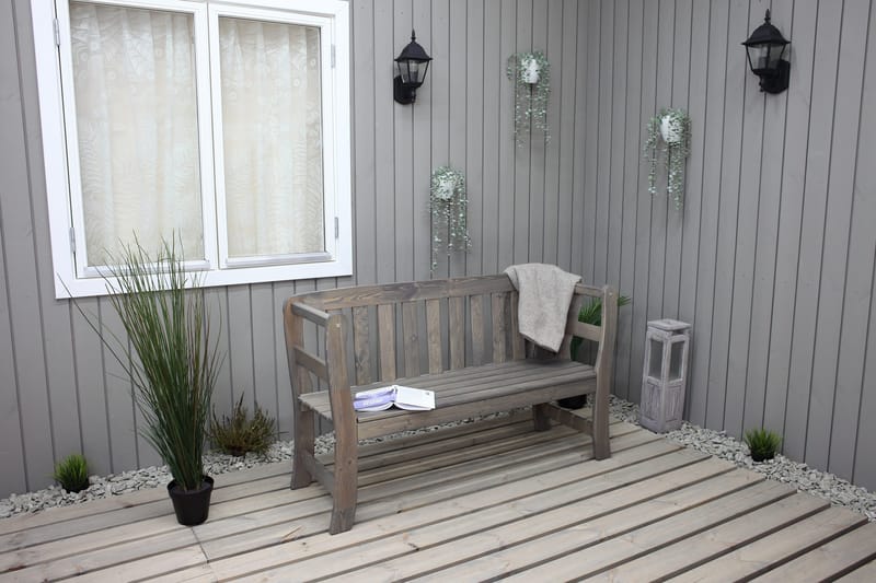 Rosenberg Utesoffa - Grå - Utemöbler & utemiljö - Utesoffa - Trädgårdsbänk & utebänk