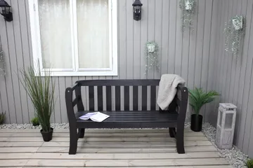 Rosenberg Utesoffa - Kaffesvart - Utemöbler & utemiljö - Utesoffa - Trädgårdsbänk & utebänk
