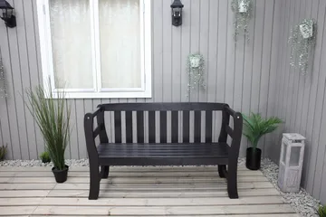 Rosenberg Utesoffa - Kaffesvart - Utemöbler & utemiljö - Utesoffa - Trädgårdsbänk & utebänk