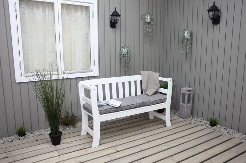 Rosenberg Utesoffa - Vit - Utemöbler & utemiljö - Utesoffa - Trädgårdsbänk & utebänk