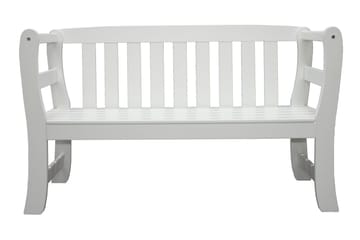 Rosenberg Utesoffa - Vit - Utemöbler & utemiljö - Utesoffa - Trädgårdsbänk & utebänk