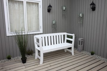 Rosenberg Utesoffa - Vit - Utemöbler & utemiljö - Utesoffa - Trädgårdsbänk & utebänk