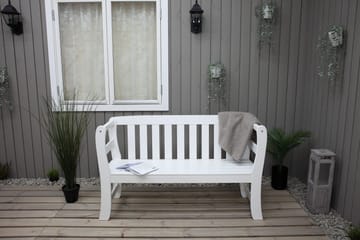 Rosenberg Utesoffa - Vit - Utemöbler & utemiljö - Utesoffa - Trädgårdsbänk & utebänk