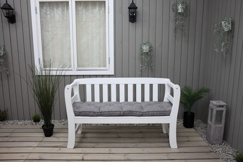 Rosenberg Utesoffa - Vit - Utemöbler & utemiljö - Utesoffa - Trädgårdsbänk & utebänk