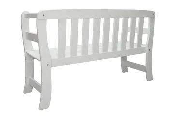 Rosenberg Utesoffa - Vit - Utemöbler & utemiljö - Utesoffa - Trädgårdsbänk & utebänk