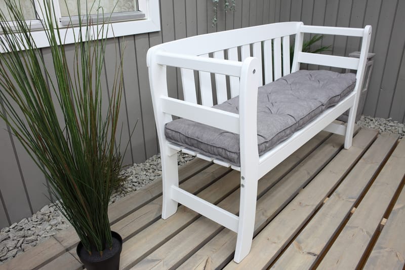 Rosenberg Utesoffa - Vit - Utemöbler & utemiljö - Utesoffa - Trädgårdsbänk & utebänk