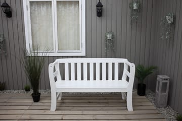 Rosenberg Utesoffa - Vit - Utemöbler & utemiljö - Utesoffa - Trädgårdsbänk & utebänk