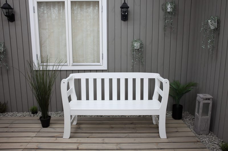 Rosenberg Utesoffa - Vit - Utemöbler & utemiljö - Utesoffa - Trädgårdsbänk & utebänk