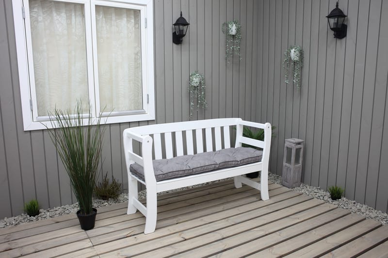 Rosenberg Utesoffa - Vit - Utemöbler & utemiljö - Utesoffa - Trädgårdsbänk & utebänk