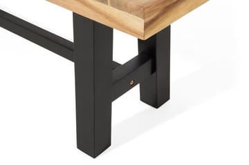 Scania Trädgårdsbänk 140 cm - Brun/Svart - Utemöbler & utemiljö - Utesoffa - Trädgårdsbänk & utebänk
