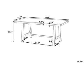 Scania Trädgårdsbord 170 cm - Trä/Natur - Utemöbler & utemiljö - Utesoffa - Trädgårdsbänk & utebänk