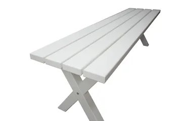Scottsdale Bänk Utomhus 180 cm Vit - KWA - Utemöbler & utemiljö - Utesoffa - Trädgårdsbänk & utebänk