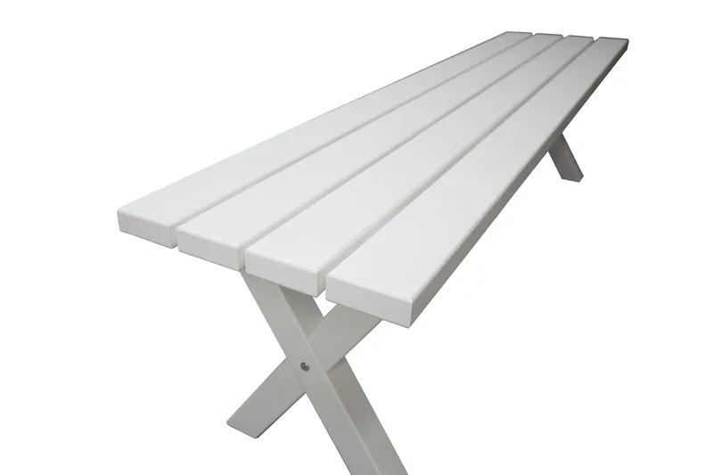 Scottsdale Bänk Utomhus 180 cm Vit - KWA - Utemöbler & utemiljö - Utesoffa - Trädgårdsbänk & utebänk