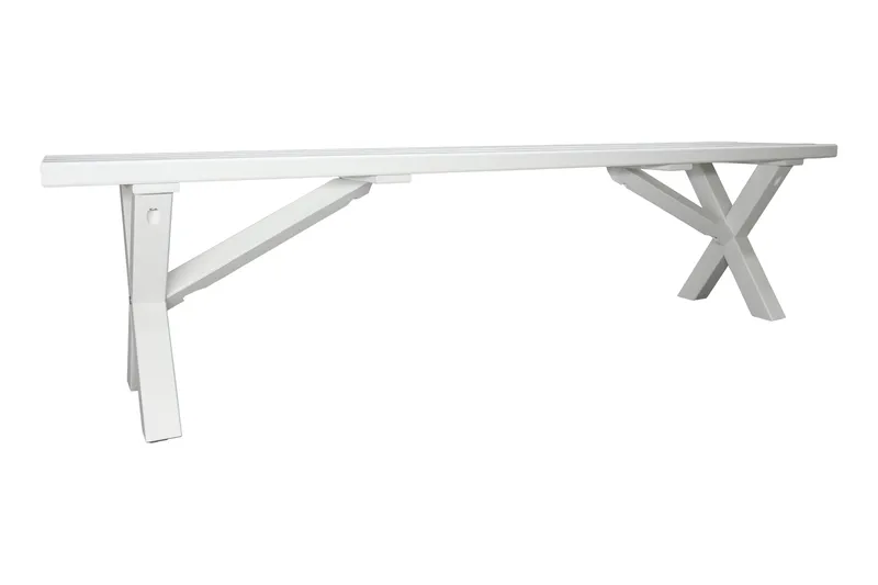 Scottsdale Bänk Utomhus 180 cm Vit - KWA - Utemöbler & utemiljö - Utesoffa - Trädgårdsbänk & utebänk