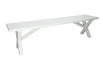 Scottsdale Bänk Utomhus 180 cm Vit - KWA - Utemöbler & utemiljö - Utesoffa - Trädgårdsbänk & utebänk