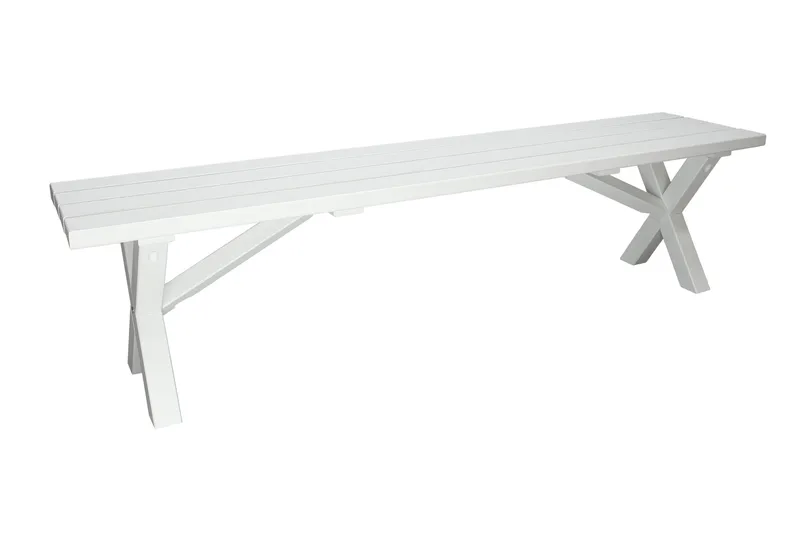 Scottsdale Bänk Utomhus 180 cm Vit - KWA - Utemöbler & utemiljö - Utesoffa - Trädgårdsbänk & utebänk