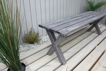 Scottsdale Sittbänk Utomhus 140 cm Shabby Chic - Utemöbler & utemiljö - Utesoffa - Trädgårdsbänk & utebänk