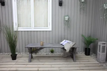 Scottsdale Sittbänk Utomhus 140 cm Shabby Chic - Utemöbler & utemiljö - Utesoffa - Trädgårdsbänk & utebänk