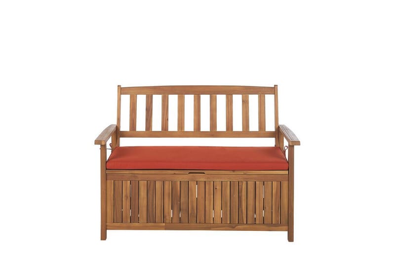 Trädgårdsbänk 120 cm akaciaträ terrakotta SOVANA - Trä/natur - Utemöbler & utemiljö - Utesoffa - Trädgårdsbänk & utebänk