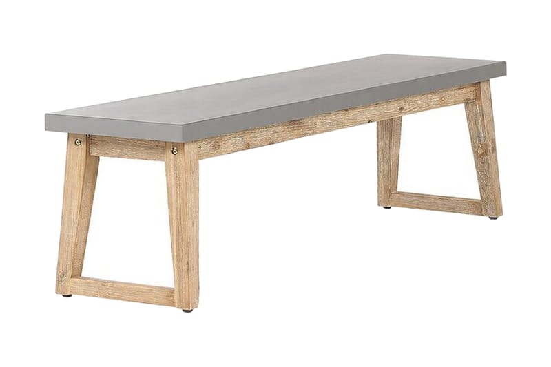 Trädgårdsbänk 160 cm grå ORIA - Grå - Utemöbler & utemiljö - Utesoffa - Trädgårdsbänk & utebänk