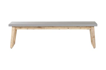Trädgårdsbänk 160 cm grå ORIA - Grå - Utemöbler & utemiljö - Utesoffa - Trädgårdsbänk & utebänk