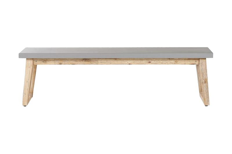 Trädgårdsbänk 160 cm grå ORIA - Grå - Utemöbler & utemiljö - Utesoffa - Trädgårdsbänk & utebänk