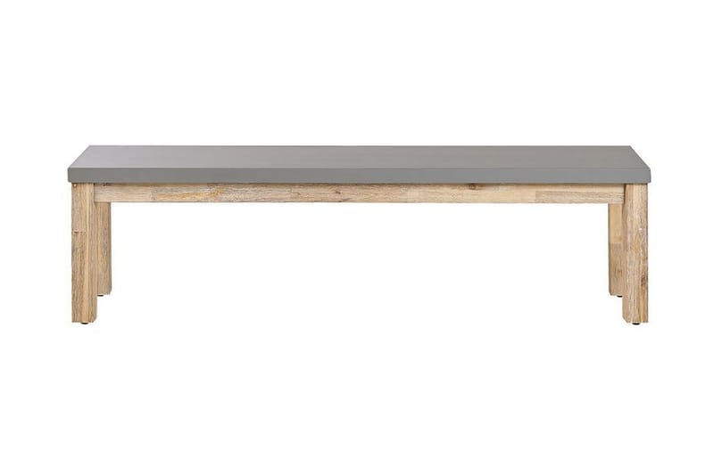 Trädgårdsbänk 160 cm grå OSTUNI - Grå - Utemöbler & utemiljö - Utesoffa - Trädgårdsbänk & utebänk