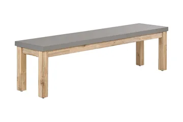 Trädgårdsbänk 160 cm grå OSTUNI - Grå - Utemöbler & utemiljö - Utesoffa - Trädgårdsbänk & utebänk