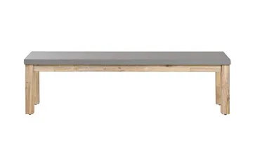 Trädgårdsbänk 160 cm grå OSTUNI - Grå - Utemöbler & utemiljö - Utesoffa - Trädgårdsbänk & utebänk