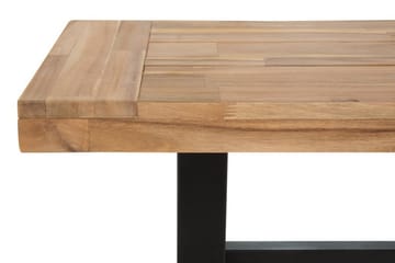 Trädgårdsbänk Scania 140 cm - Brun/Svart - Utemöbler & utemiljö - Utesoffa - Trädgårdsbänk & utebänk