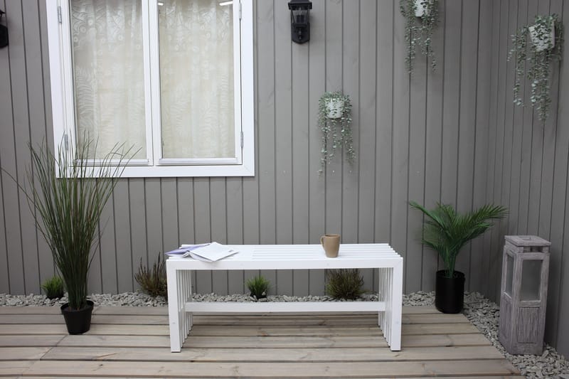 Ulrey Bänk Utomhus - Vit - Utemöbler & utemiljö - Utesoffa - Trädgårdsbänk & utebänk