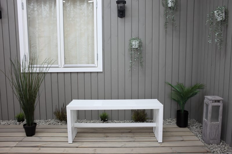 Ulrey Bänk Utomhus - Vit - Utemöbler & utemiljö - Utesoffa - Trädgårdsbänk & utebänk