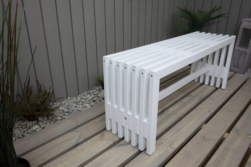 Ulrey Bänk Utomhus - Vit - Utemöbler & utemiljö - Utesoffa - Trädgårdsbänk & utebänk