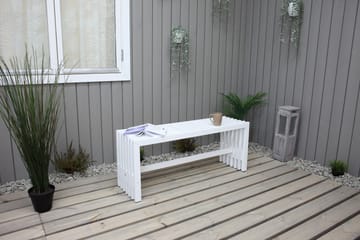 Ulrey Bänk Utomhus - Vit - Utemöbler & utemiljö - Utesoffa - Trädgårdsbänk & utebänk
