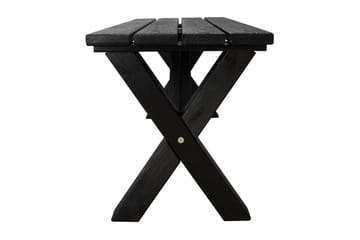 Utebänk Lietinna 100 cm - Svart - Utemöbler & utemiljö - Utesoffa - Trädgårdsbänk & utebänk