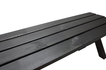 Utebänk Lietinna 100 cm - Svart - Utemöbler & utemiljö - Utesoffa - Trädgårdsbänk & utebänk