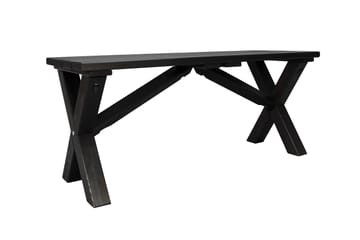 Utebänk Lietinna 100 cm - Svart - Utemöbler & utemiljö - Utesoffa - Trädgårdsbänk & utebänk