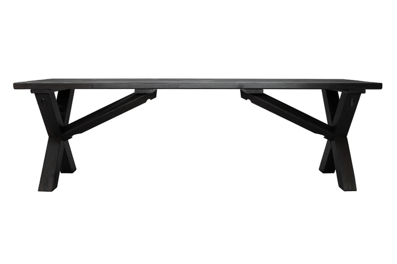 Utebänk Lietinna 140 cm - Svart - Utemöbler & utemiljö - Utesoffa - Trädgårdsbänk & utebänk