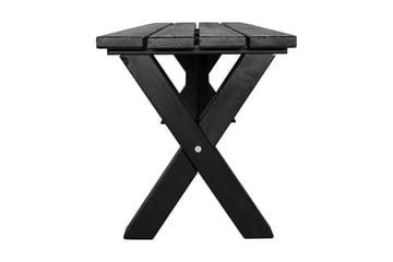 Utebänk Lietinna 140 cm - Svart - Utemöbler & utemiljö - Utesoffa - Trädgårdsbänk & utebänk
