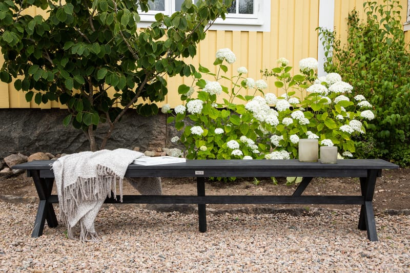 Utebänk Rives Svart - Venture Home - Trädgårdsbänk & utebänk