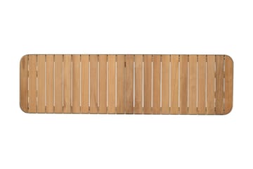 Utebänk Portals 143 cm - Vit/trä - Utemöbler & utemiljö - Utesoffa - Trädgårdsbänk & utebänk