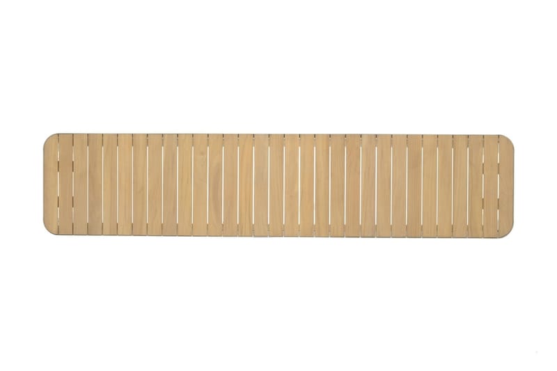 Utebänk Portals 182 cm - Vit/trä - Utemöbler & utemiljö - Utesoffa - Trädgårdsbänk & utebänk