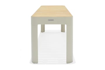 Utebänk Portals 182 cm - Vit/trä - Utemöbler & utemiljö - Utesoffa - Trädgårdsbänk & utebänk