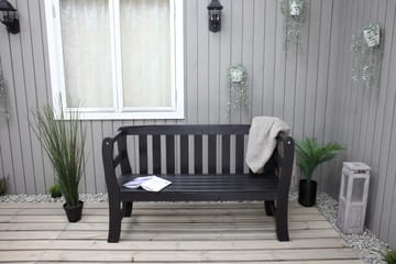 Utesoffa Rosenberg - Kaffesvart - Utemöbler & utemiljö - Utesoffa - Trädgårdsbänk & utebänk
