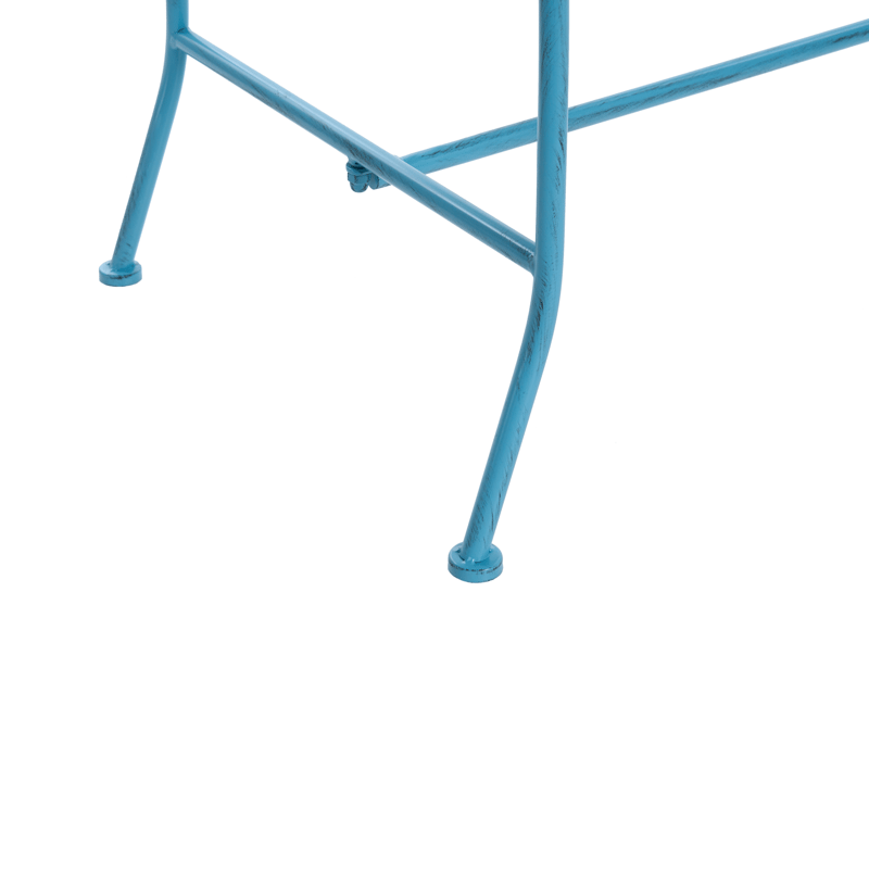 Trädgårdsbänk Pavia 146 cm Järn - Blå - Utemöbler & utemiljö - Utesoffa - Trädgårdsbänk & utebänk